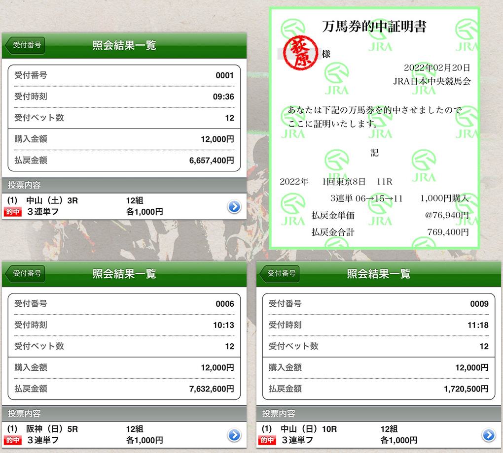 的中証明書